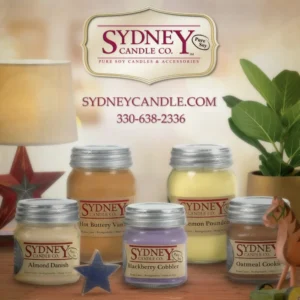 Photoshop collage - Advertisement for Sydney Candle in Smart Retailer magazine