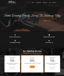 DNDetailing.com - Custom WordPress Web Design Project based on our Basic Website Design Package